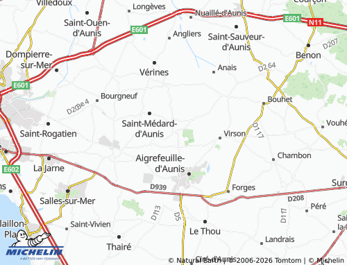 Mapa MICHELIN Saint-Christophe - ViaMichelin