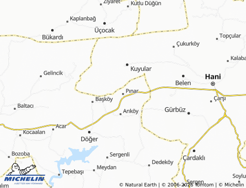 MICHELIN Pınar map - ViaMichelin