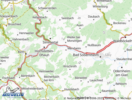 MICHELIN Merxheim map - ViaMichelin