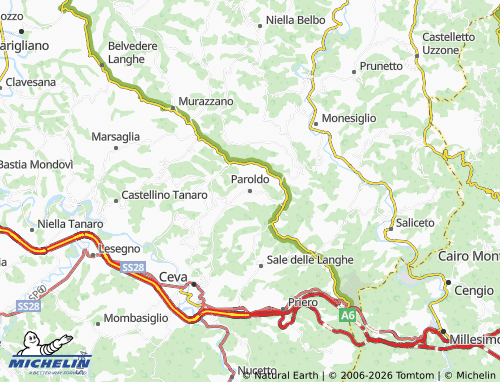 Carte MICHELIN Paroldo - ViaMichelin