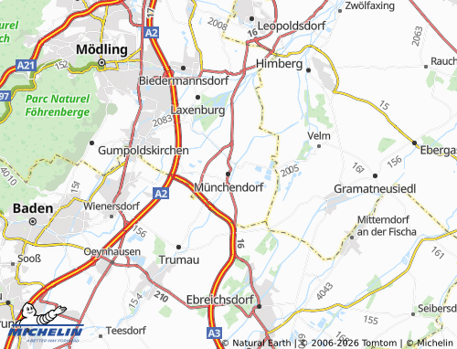 MICHELIN Münchendorf map - ViaMichelin