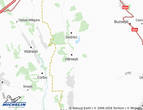 Mapa MICHELIN Hârsești - ViaMichelin