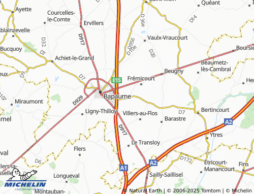 Carte MICHELIN Bancourt - ViaMichelin