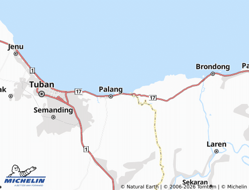 MICHELIN Karangagung map - ViaMichelin