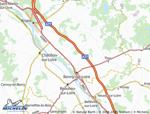 Mapa MICHELIN Le Coudray - ViaMichelin