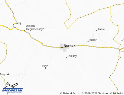 Mappa MICHELIN Nurhak - ViaMichelin