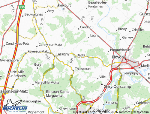 Mappa MICHELIN Dives - ViaMichelin