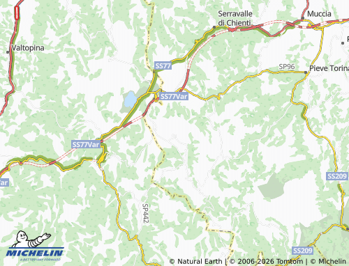 MICHELIN Corgneto map - ViaMichelin