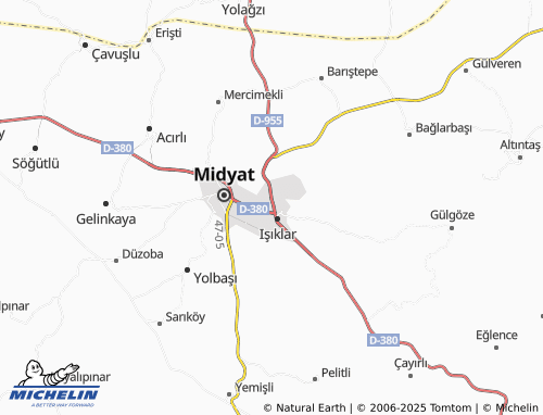 MICHELIN Cumhuriyet map - ViaMichelin