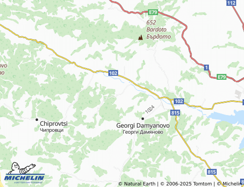 MICHELIN Gorna Kovachitsa map - ViaMichelin