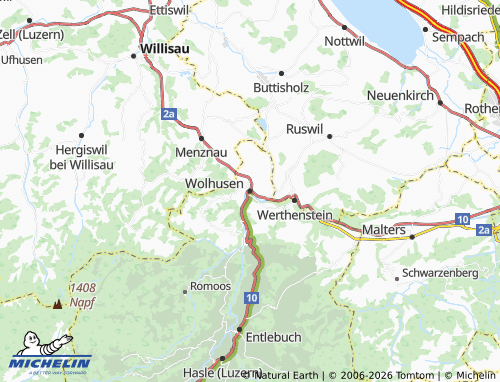 Carte MICHELIN Wolhusen - ViaMichelin