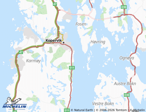 MICHELIN-Landkarte Nordstokke - ViaMichelin