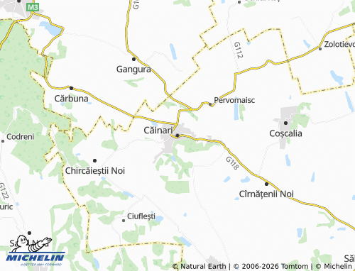 MICHELIN Căinari map - ViaMichelin