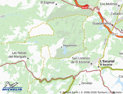 MICHELIN Peguerinos map - ViaMichelin