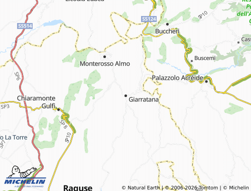 Carte MICHELIN Giarratana - ViaMichelin