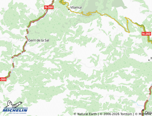 MICHELIN Els Castells map - ViaMichelin