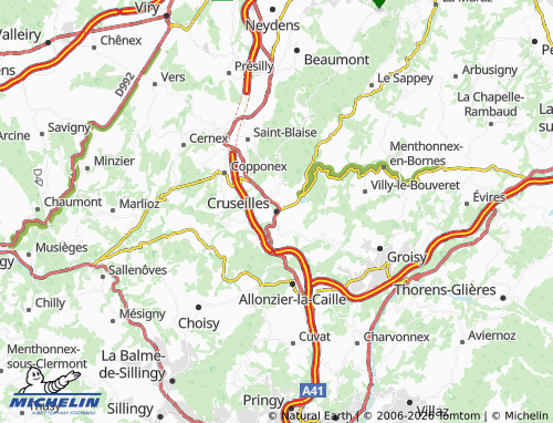 MICHELIN Cruseilles map - ViaMichelin