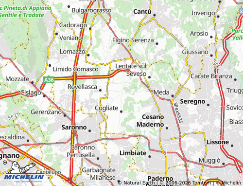 MICHELIN Misinto map - ViaMichelin