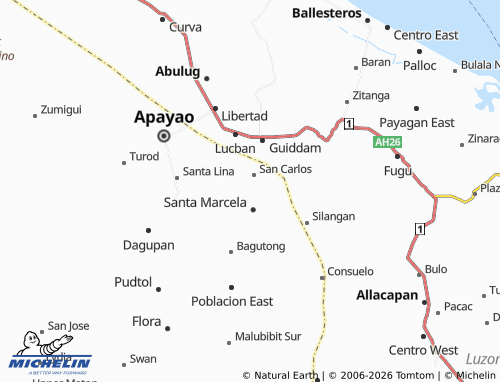 MICHELIN Barocboc map - ViaMichelin