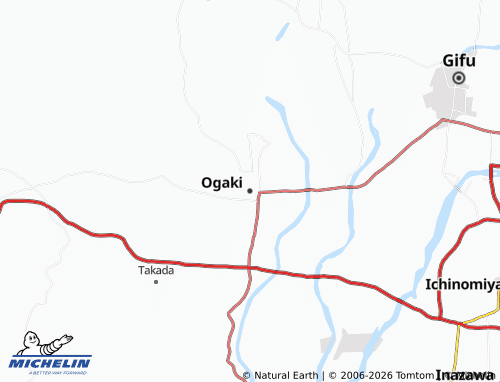 Mappa MICHELIN Ogaki - ViaMichelin