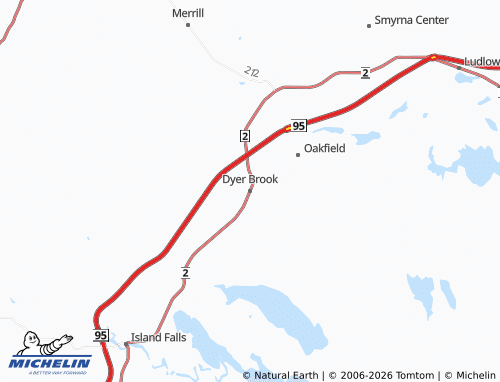 Mapa MICHELIN Dyer Brook - ViaMichelin