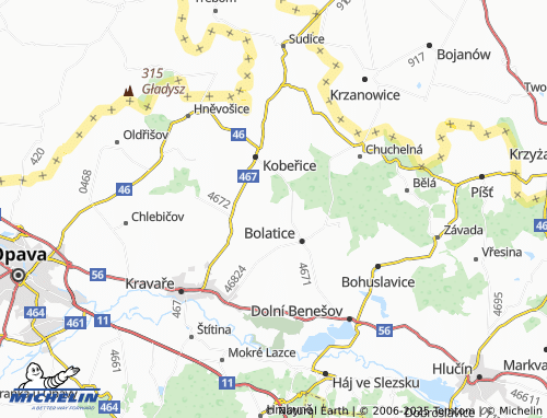 MICHELIN Albertovec map - ViaMichelin