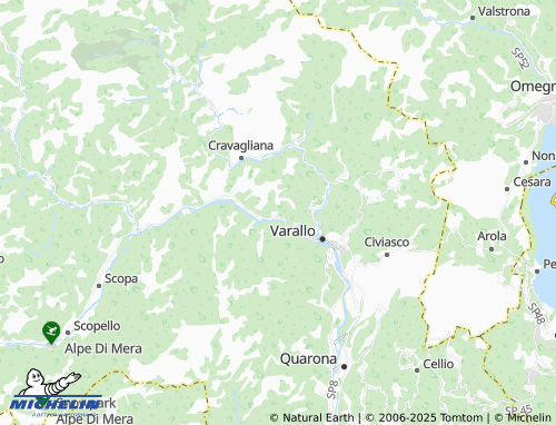 Kaart MICHELIN Valmaggia - ViaMichelin