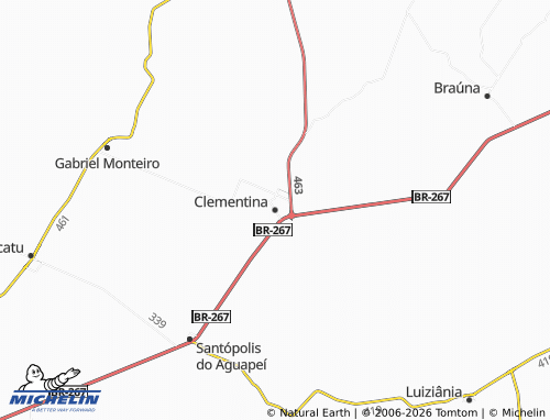 Mapa MICHELIN Clementina - ViaMichelin