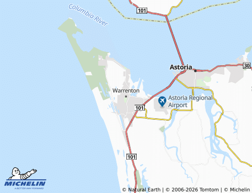 Mappa MICHELIN Warrenton - ViaMichelin