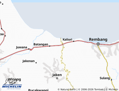 MICHELIN Batursari map - ViaMichelin