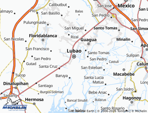 MICHELIN Lubao map - ViaMichelin
