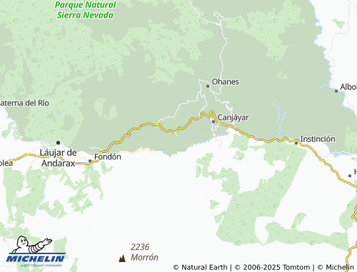 Mappa MICHELIN Padules - ViaMichelin