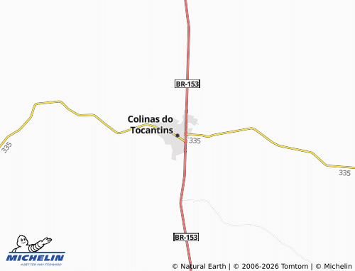 Carte MICHELIN Colinas do Tocantins - ViaMichelin