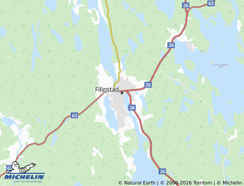 Carte MICHELIN Filipstad - ViaMichelin
