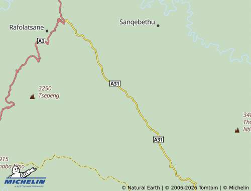 MICHELIN Thaba-Phatsoa map - ViaMichelin