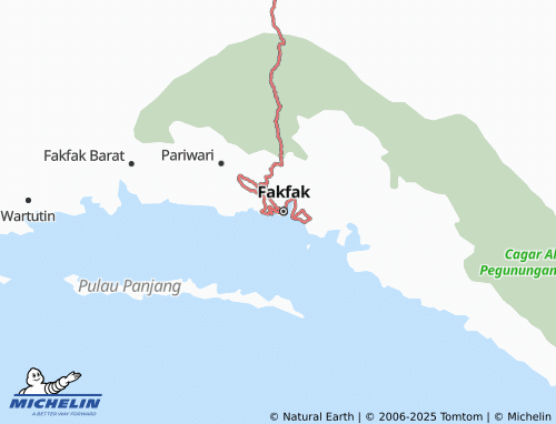 MICHELIN Fak Fak Selatan map - ViaMichelin