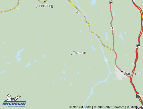 Mapa MICHELIN Thurman - ViaMichelin