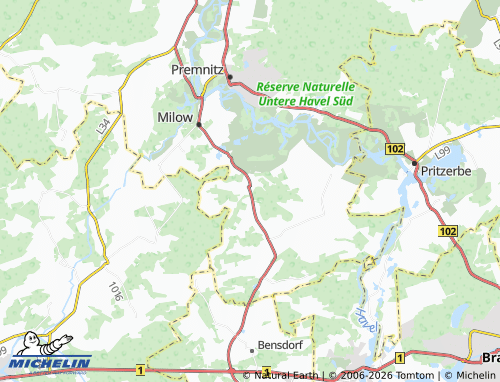 MICHELIN Jerchel map - ViaMichelin
