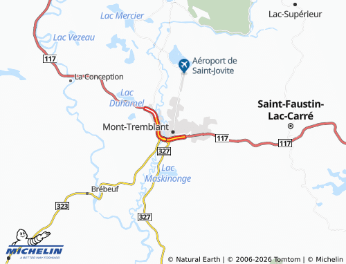 MICHELIN-Landkarte Mont-Tremblant - ViaMichelin