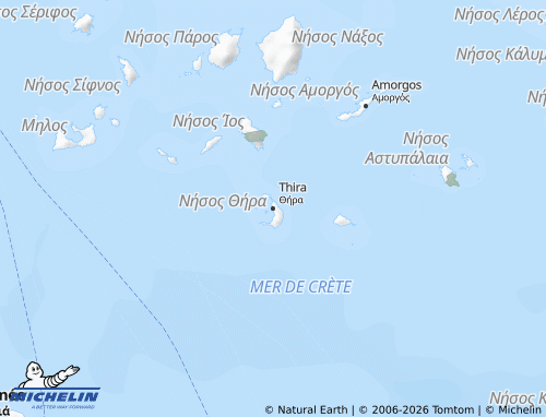Carte MICHELIN Thira - ViaMichelin