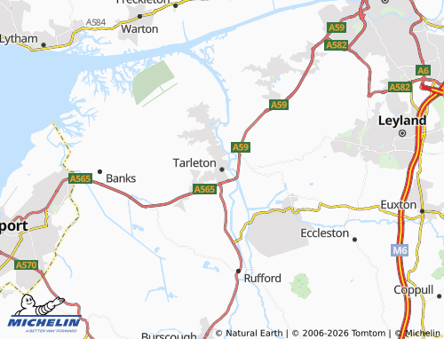 MICHELIN Tarleton map - ViaMichelin