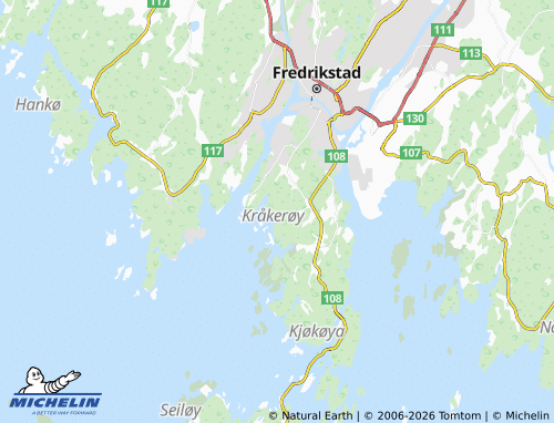 MICHELIN-Landkarte Sandbukta - ViaMichelin