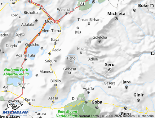 Mappa MICHELIN Ticho - ViaMichelin