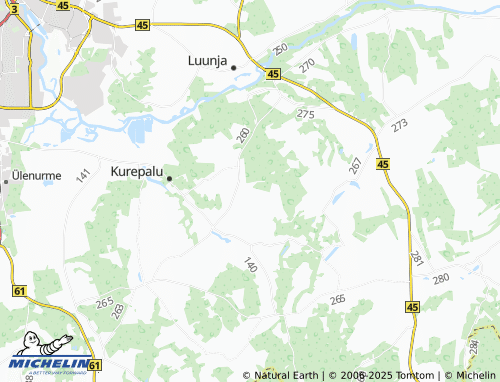 MICHELIN Koke map - ViaMichelin