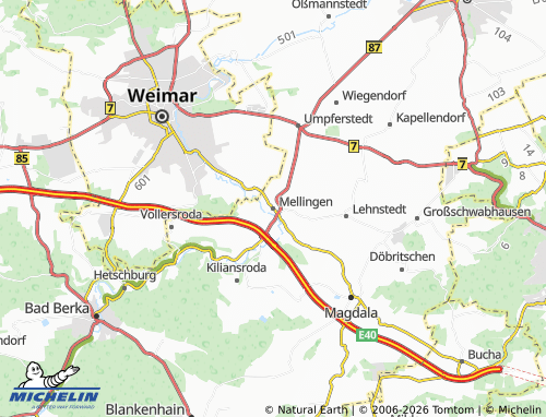 Mappa MICHELIN Mellingen - ViaMichelin