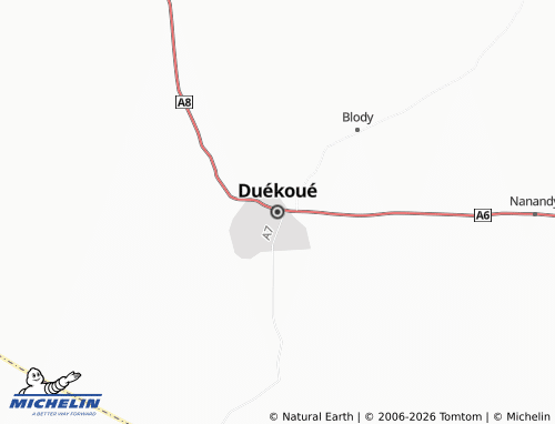 Mapa MICHELIN Duékoué - ViaMichelin
