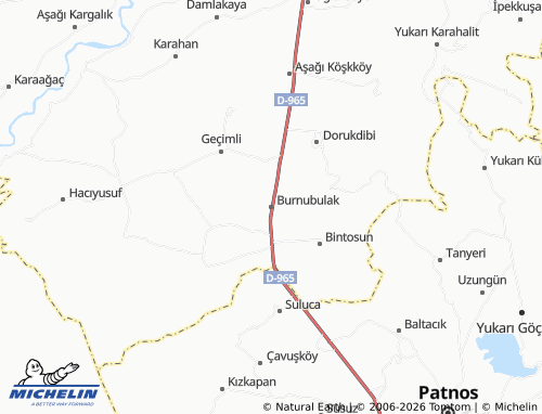 MICHELIN Burnubulak map - ViaMichelin