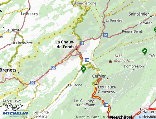 Mapa MICHELIN Grandes Crosettes - ViaMichelin