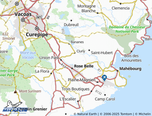 Mappa MICHELIN Eau Bleue Tostee - ViaMichelin