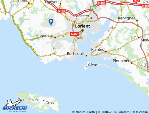 Mapa MICHELIN Larmor-Plage - ViaMichelin